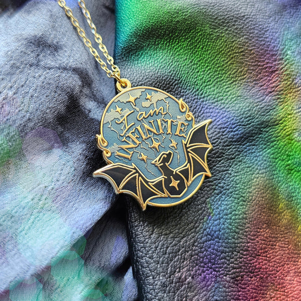 Officially Licensed Fourth Wing Necklace | I am Infinite (Gold)